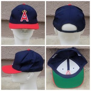 Vtg 80s Drew Pearson California Angels Snapback Hat